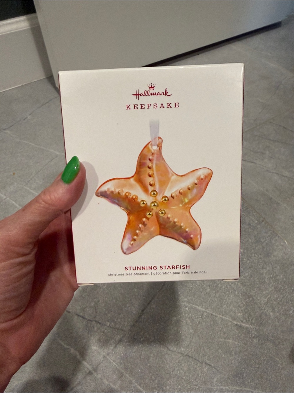 Hallmark Keepsake Orange and Gold Starfish Ornament